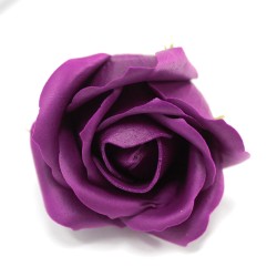 Flor artesanal deco mediana - violeta escuro - Xabón