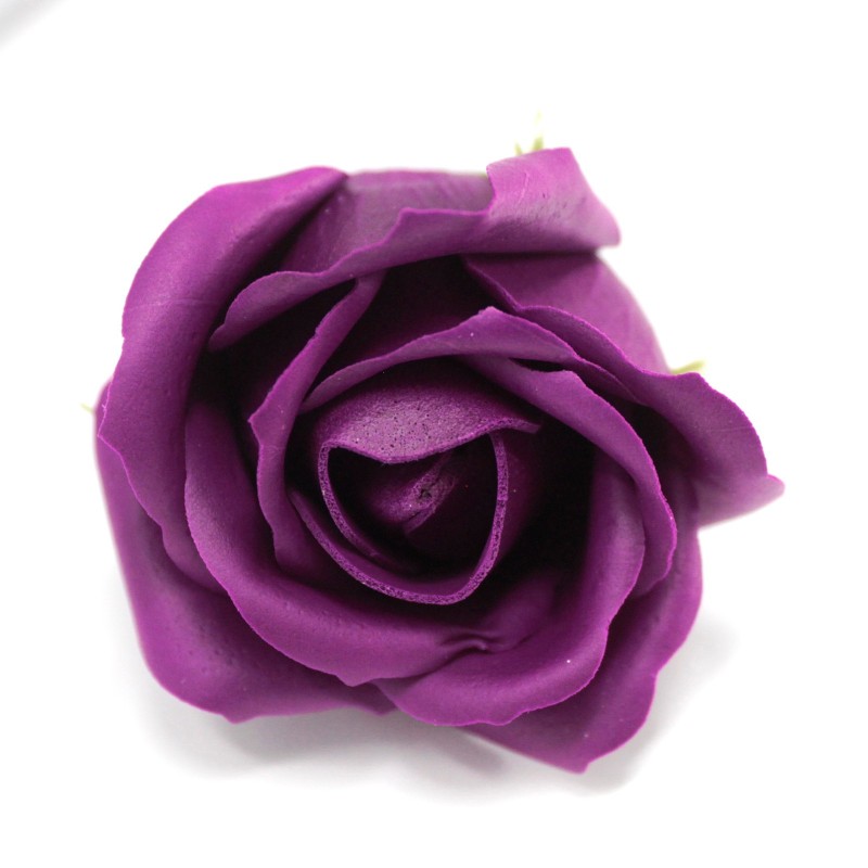 Flor artesanal deco mediana - violeta escuro - Xabón-FLORES DE XABÓN-HOSTENATURA