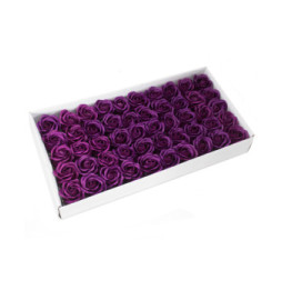 Flor de manualidades deco mediana - violeta escura - Jabón