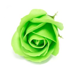 Floare artizanală deco medie - verde - Săpun