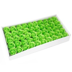 Medium deco craft flower - green - Soap