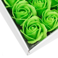 Medium deco craft flower - green - Soap