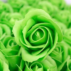 Medium deco craft flower - green - Soap