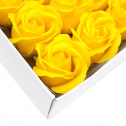 Medium deco craft flower - yellow - Soap