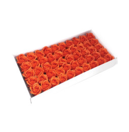Flor de manualidades deco mediana - naranja escura - Jabón