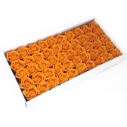 Medium deco ambachtelijke bloem - oranje - Zeep