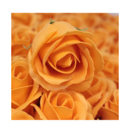 Flor de manualidades deco mediana - naranja - Jabón
