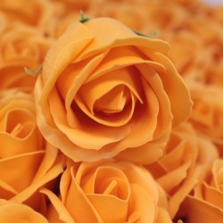 Medium deco craft flower - orange - Soap