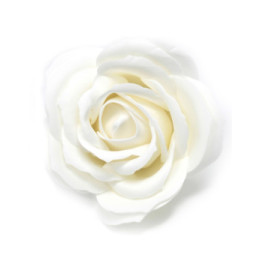 Flor de manualidades deco grande - blanca - Jabón
