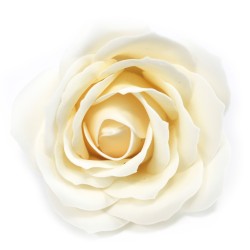 Large deco craft flower - ivory - Soap