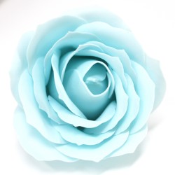 Large deco craft flower - baby blue - Soap