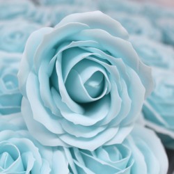 Large deco craft flower - baby blue - Soap