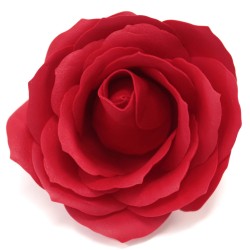 Large deco craft flower - red - Soap