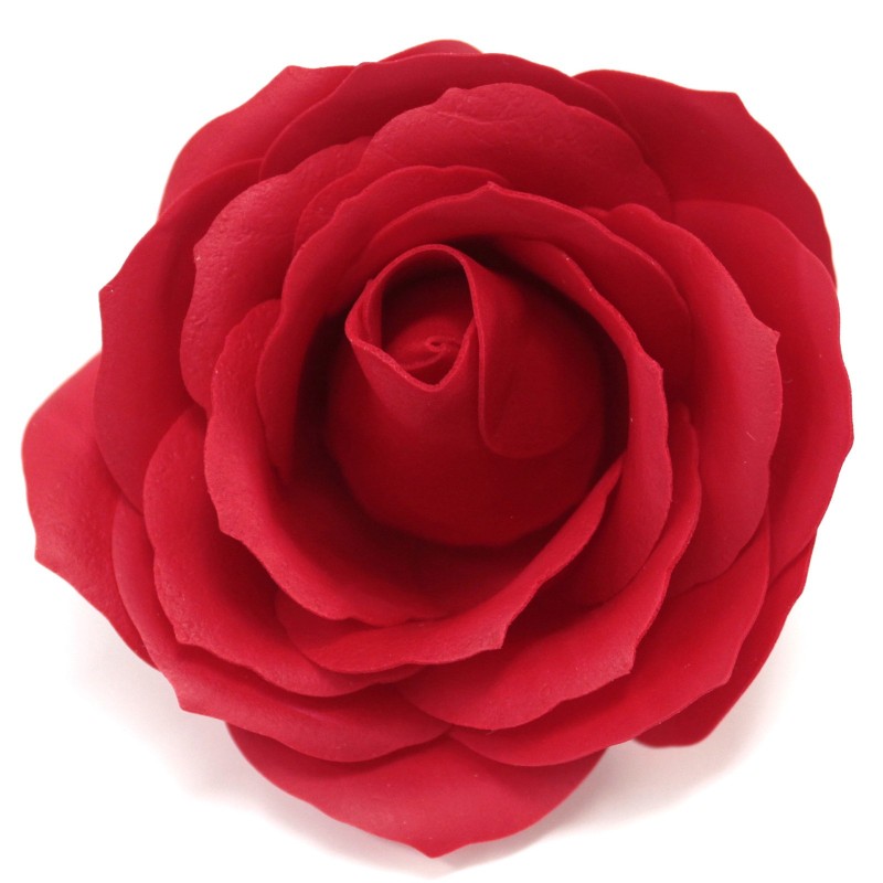 Large deco craft flower - red - Soap-SOAP FLOWERS-HOSTENATURA