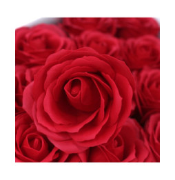 Flor de manualidades deco grande - roja - Jabón