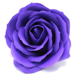 Large deco craft flower - violet - Soap