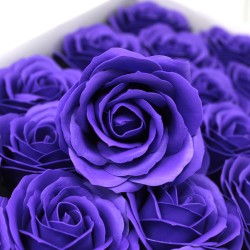 Large deco craft flower - violet - Soap