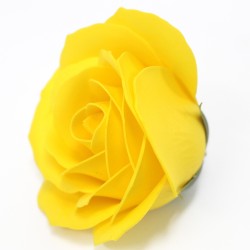 Large deco craft flower - yellow - Soap