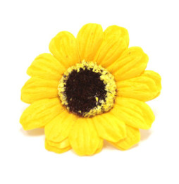 Flor de girasol manualidades deco mediana - amarillo - Jabón