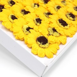 Artesanía de flores de xirasol deco medio - amarelo - Xabón