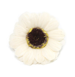 Flor de girasol manualidades deco mediana - marfil - Jabón