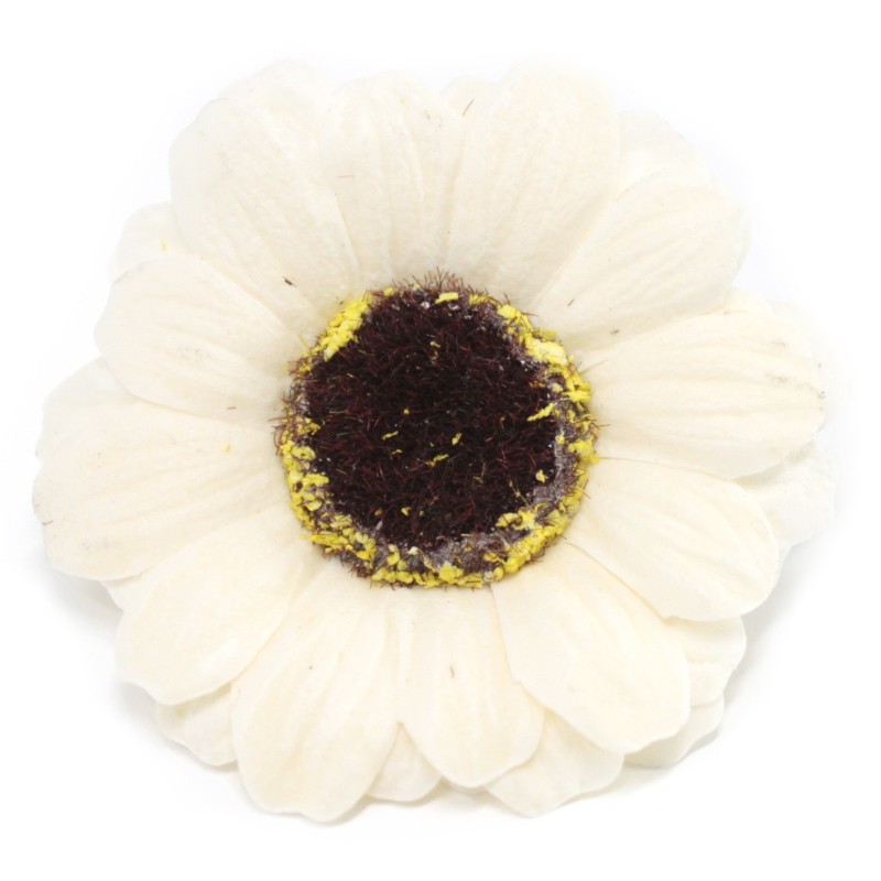 Sunflower flower crafts deco medium - ivory - Soap-SOAP FLOWERS-HOSTENATURA