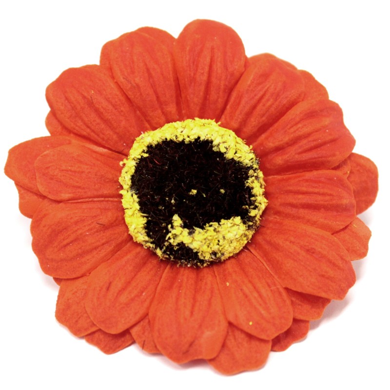 Zonnebloembloem ambachten deco medium - oranje - Zeep-ZEEPBLOEMEN-HOSTENATURA