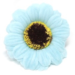 Artesanía de flores de girasol deco medio - azul bebé - Xabón