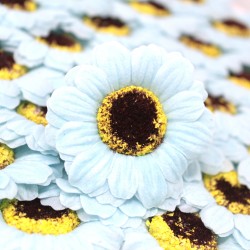 Artesanía de flores de girasol deco medio - azul bebé - Xabón