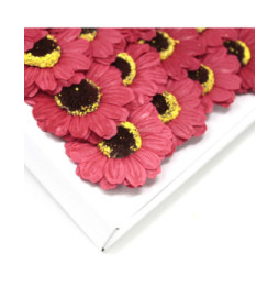 Flor de girasol manualidades deco mediana - roja - Jabón