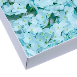 Seife Blumen Basteln - Hyazinthe - babyblau - Seife