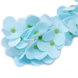 Seife Blumen Basteln - Hyazinthe - babyblau - Seife