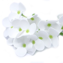 Artigianato con fiori di sapone - Giacinto - bianco - Sapone