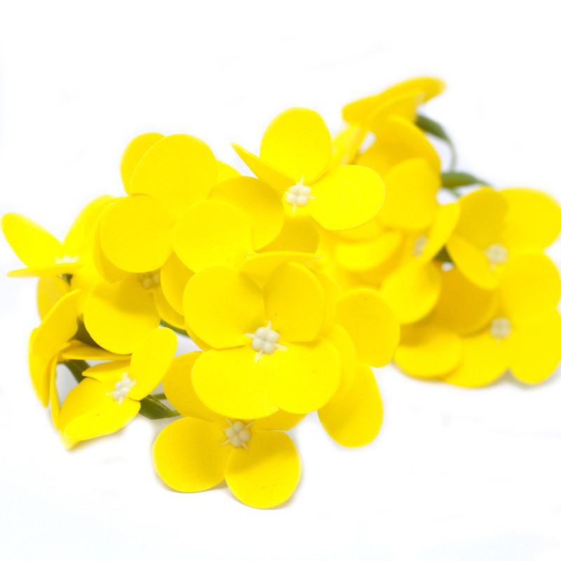 Sabonete Artesanato com Flores - Jacinto - amarelo - Sabonete-FLORES DE SABÃO-HOSTENATURA