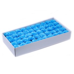 Soap Flower Crafts - carnations - blue - Soap