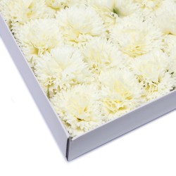 Seife Blumen Basteln - Nelken - Creme - Seife