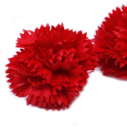 Artesanato de flores de sabão - cravos - vermelho - sabonete