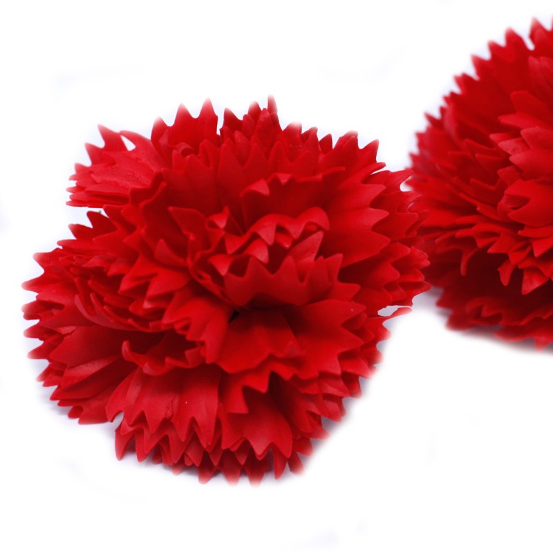 Artesanato de flores de sabão - cravos - vermelho - sabonete-FLORES DE SABÃO-HOSTENATURA