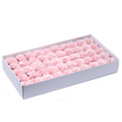 Sapone con fiori artigianali - garofani - rosa - Sapone