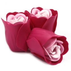 Lot de 3 Coffret Coeur Savon Fleurs - Roses Roses