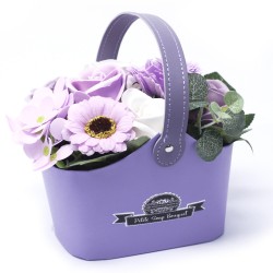 Boeket Petite Basket - Zachte Lavendel - Zeep