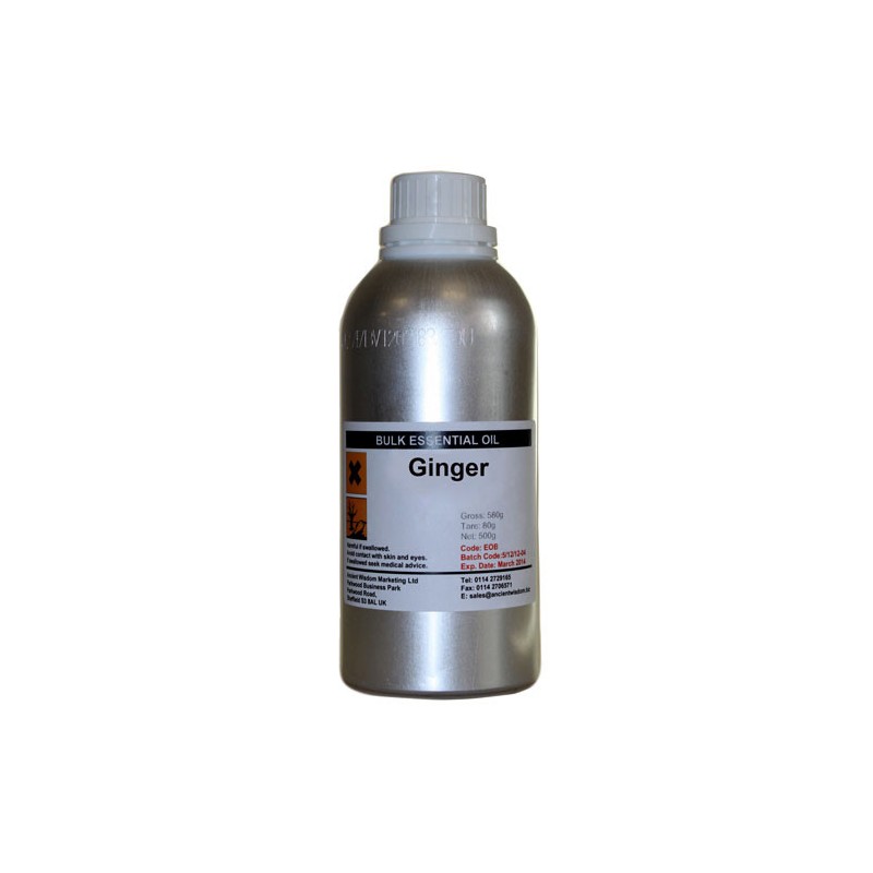 Essential Oil 500ml - Ginger-PROFESSIONAL ESSENTIAL OILS 500ML-HOSTENATURA