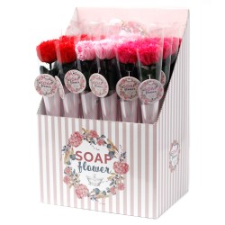 Soap Flowers - Small Carnation - 1 unit - Random Color - 26x8cm