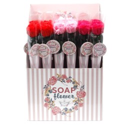 Soap Flowers - Small Carnation - 1 unit - Random Color - 26x8cm