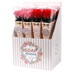 Soap Flowers - Roses Medium - 1 unit - Random color - 30x5cm