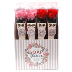 Soap Flowers - Roses Medium - 1 unit - Random color - 30x5cm