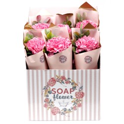 Soapflower - Carnation Bouquet - 1 unit - 30x12x8cm