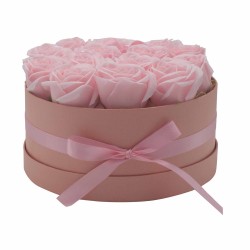 Coffret cadeau - Soapflower 14 Roses Roses - rond