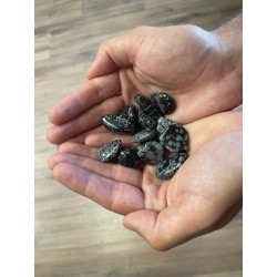 L Tumble Stones - Snowflake Obsidian - 24 de unități