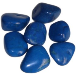 L Pierres Tumble - Bleu Howlite - 24 unités